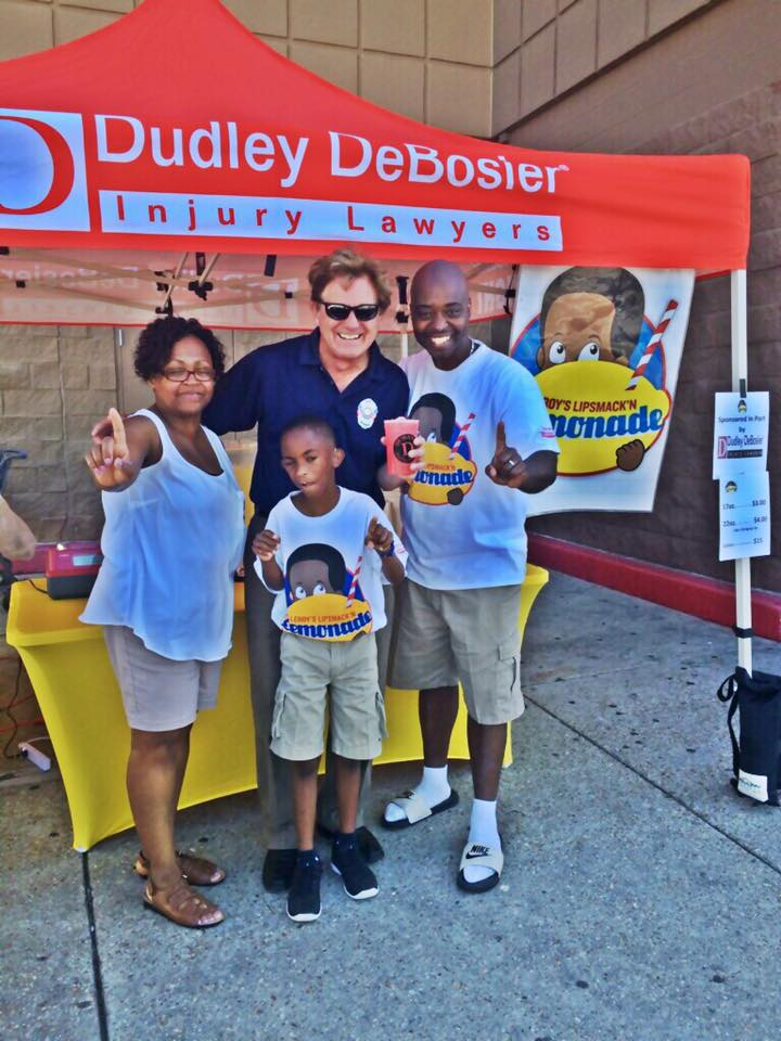 Leroy participating in Lemonade Day 2017 in front of Wal-Mart