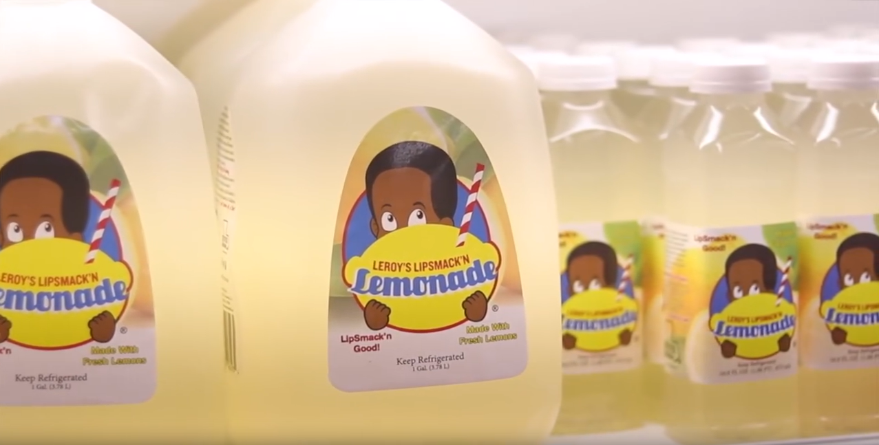 Jugs and bottles of Leroy's LipSmack'n lemonade at Bet-R