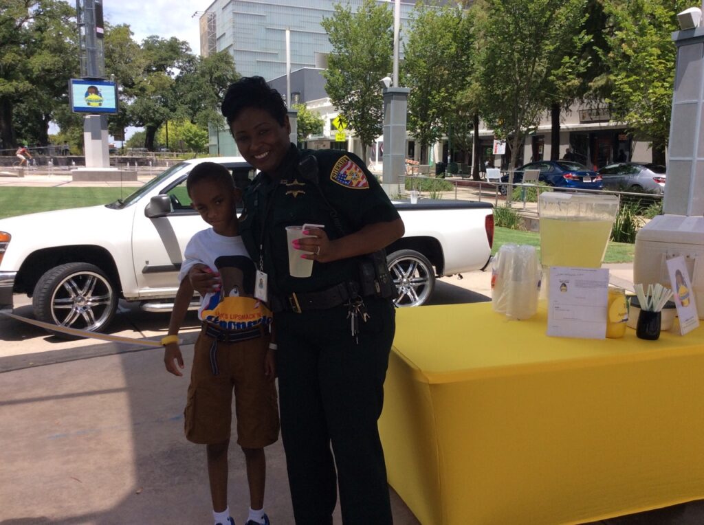 Leroy's LipSmack'n Lemonade was handed out to all law enforcement officers downtown