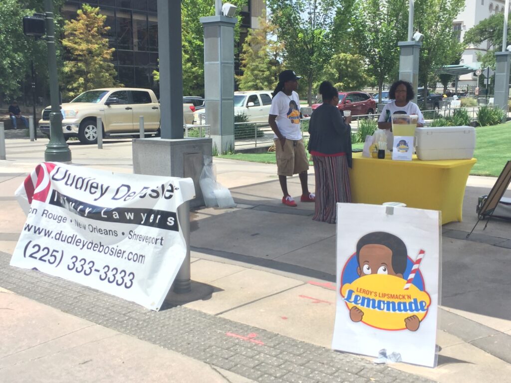 Leroy's LipSmack'n Lemonade was handed out to all law enforcement officers downtown