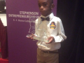 Leroy with LSU 100 entrepreneur award