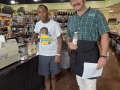 Leroy with staff at Maxwell's Market